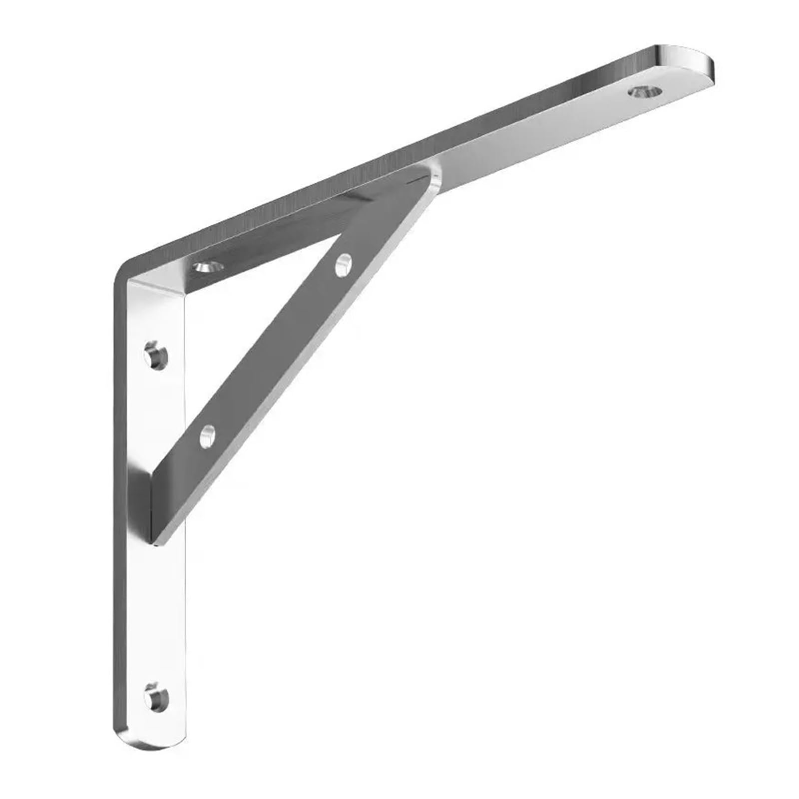 Staffe di supporto triangolari in acciaio inossidabile | 2 staffe in acciaio inox montate a parete, rinforzano saldamente scaffali, tavoli e panche(300x160mm 2pcs)