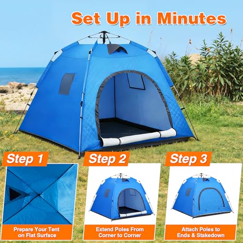 Carpa Instantánea Pop-up para Camping 4-6 Personas miniatura 2