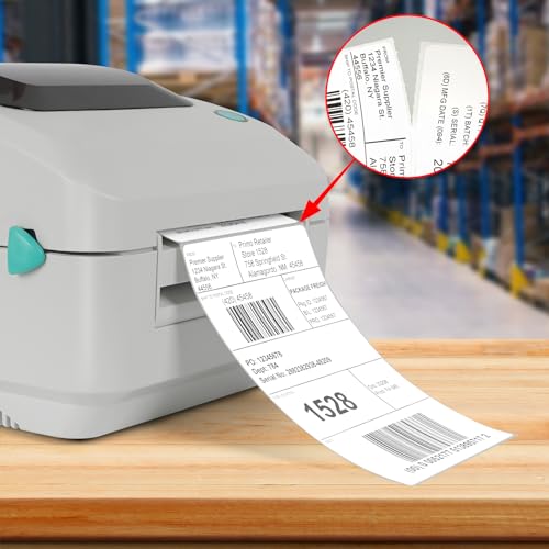 YIKIADA Direct White Thermal Shipping Label Fan Fold 4 X 6 Inch Adhesive Address Sticker for Mails Boxes Packages Logo Office Inventory Warehouse Compatible with All Thermal Printer 500 PCS by YIKIADA - Image 5