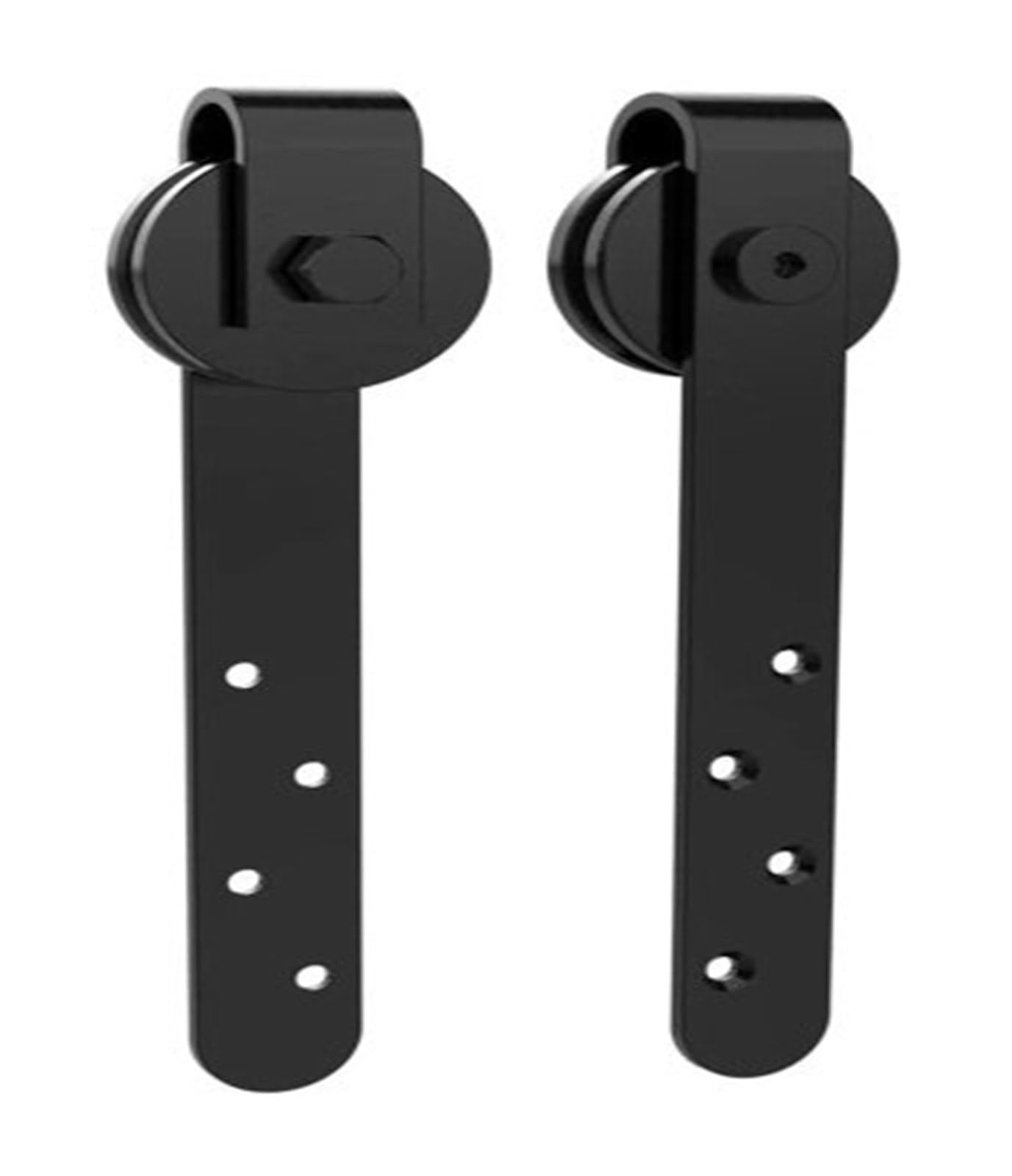 Barn Door Roller Hardware Hanging Rail Set, Silent Sliding Smooth 1/2 Household Working Wood Doors Track Part,Smooth Gliding