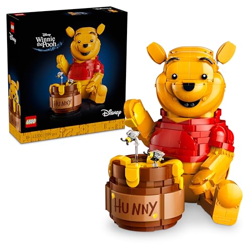 LEGO | Disney Winnie the Pooh - Kit di Modellismo per Adulti - Decorazione di Casa con Vaso di Miele, Minifigure da Collezione e Personaggio di Ih-Oh - Idea Regalo Fai da Te per i Fan - 43300