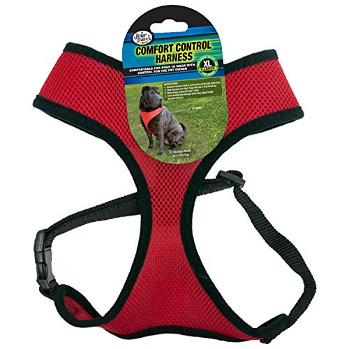 Image of Four Paws Comfort Control Dog Harness Red Extra Large