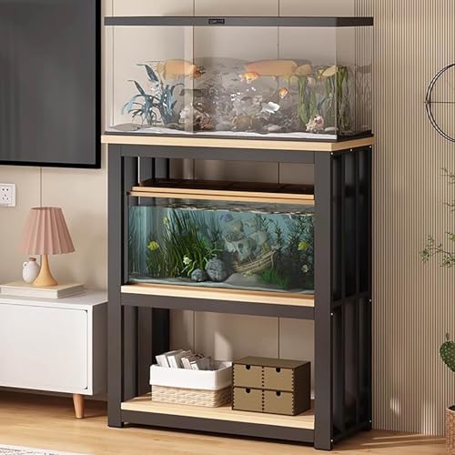 Étagère de salon pour aquarium et support de plantes vertes élégant