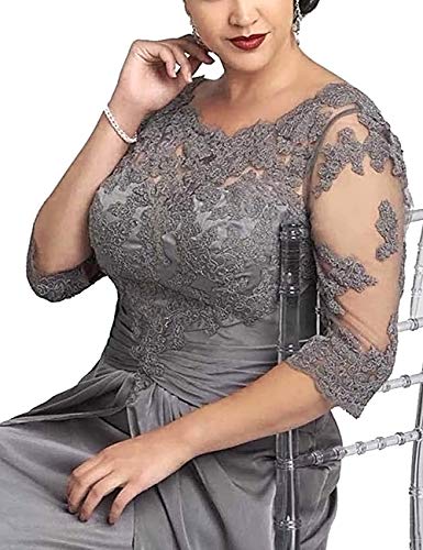 H.S.D Mother The Bride Dresses Formal Evening Party Dresses Lace 3/4 Sleeves Womens - Image 4