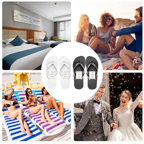 Flip Flops for Women Men,24 Pairs Flip Flop Sandals,Guests Hotel Slippers with Size Cards and Bags for Pool Beach Wedding4