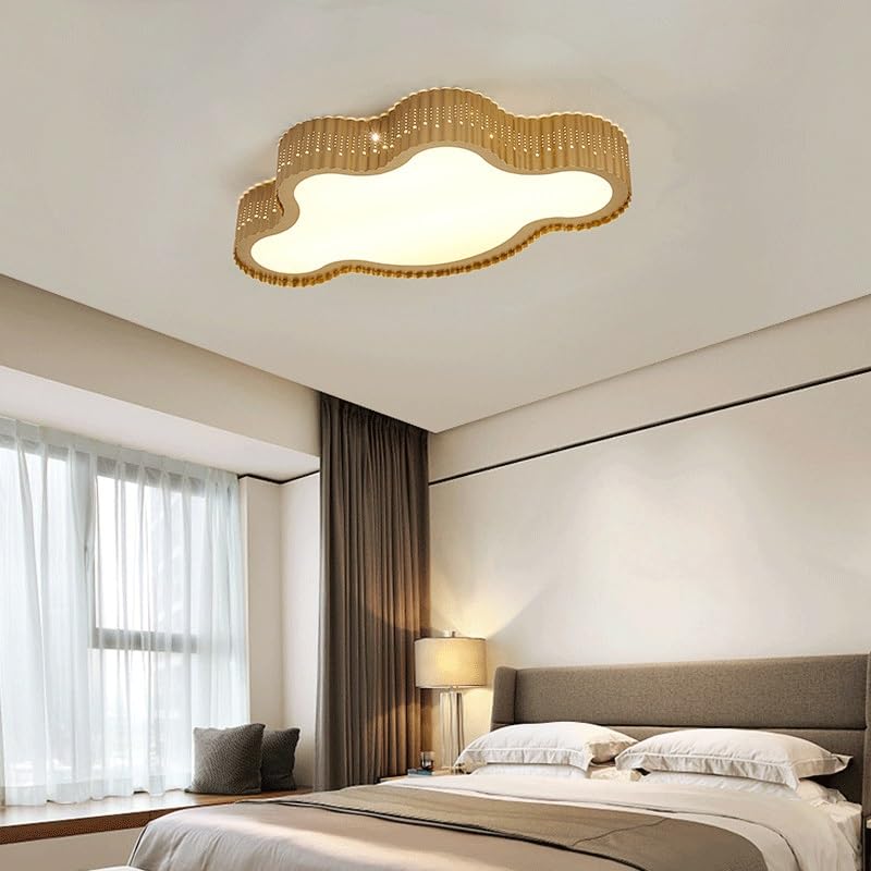 Plafonnier LED encastré nuage dimmable en acrylique blanc pour chambre enfant