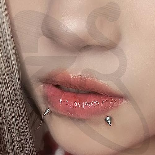 ZS 20G Spike Nose Rings Studs, 18G Stainless Steel Spike Stud Earrings, 16G Septum Lip Rings Cartilage Tragus Helix Piercing for Women Men3