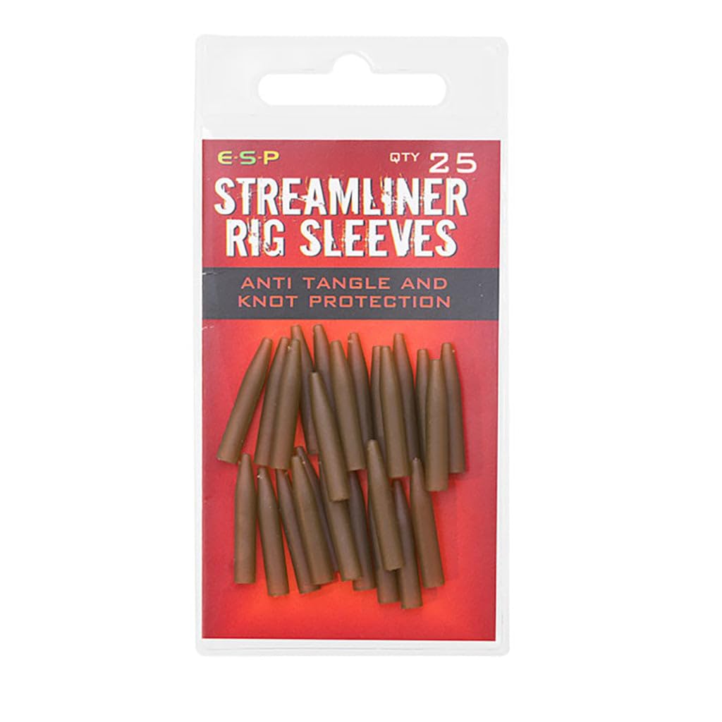 Drennan ESP Streamliner Rig Sleeves Gravel Brown qty25 c/0 Reelfishing