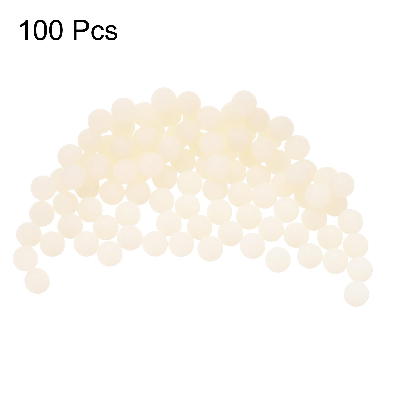 QUARKZMAN 100 Piezas Bolas Rodamiento Nylon 6 mm Plástico Sólido Precisión