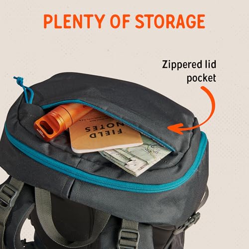 Image of Kelty Asher Backpack, Daypack to Multi-Day Backpacking Capacity, Hiking, Lightweight Travel Pack, Internal Frame (35L Beluga)