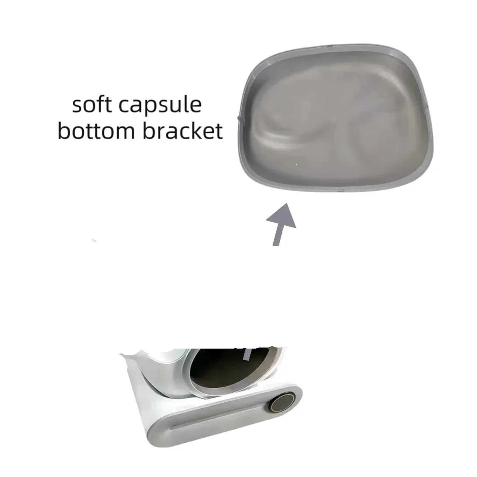 Generico Tappetino Sabbia in Silicone per lettiera Automatica | Accessorio tappetino sostituibile in silicone per toilette del gatto e manutenzione lettiera