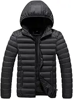 Jaqueta Puffer Bobojaco Feminina Casaco Corta Vento Acolchoada Impermeável Bolsos Capuz Removível