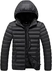Jaqueta Puffer Bobojaco Feminina Casaco Corta Vento Acolchoada Impermeável Bolsos Capuz Removível