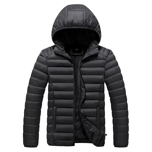 Jaqueta Puffer Bobojaco Feminina Casaco Corta Vento Acolchoada Impermeável Bolsos Capuz Removível