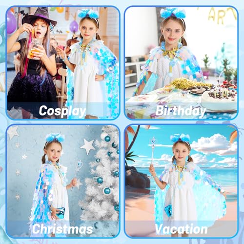 image for LIMIROLER Princess Dress Up Toys Princess Dress Up Clothes Rainbow Mer