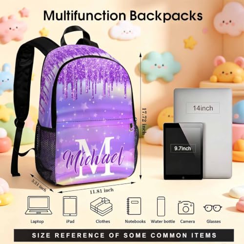 Image of Custom Kids Backpack for Girls Personalized Backpacks Set Back to School