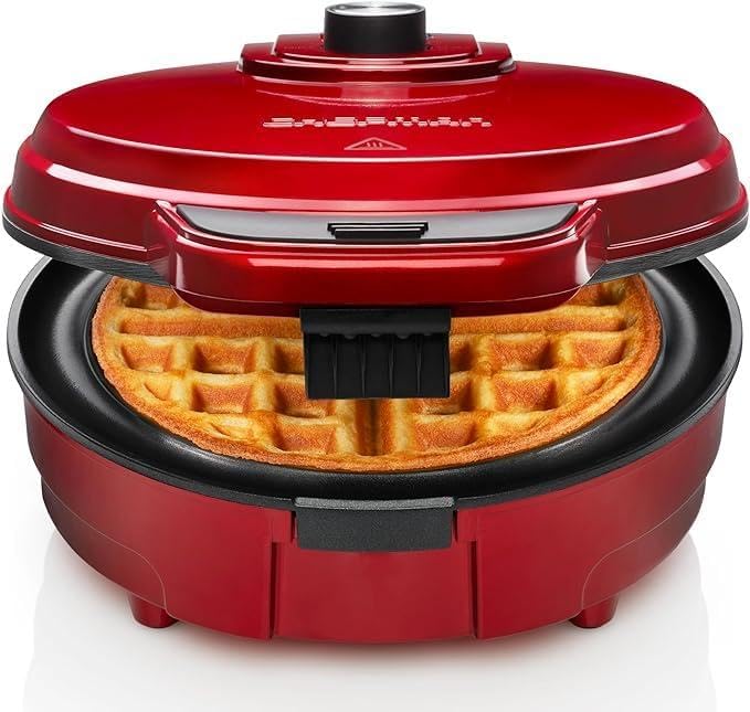 Waffle Maker Machine 3 In 1 Mini Easy To Clean Dual Side Plate, Perfect For Pan Cakes, Dessert, Breakfast - 350 Watts, 4 Inch, Electric Waffle Iron Pancake Maker (RED)-picture-52