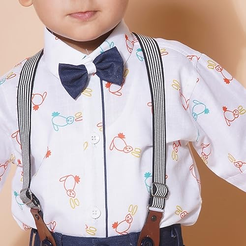 Image of AJ DEZINES Kids Clothing Shirt Short Set For Boys