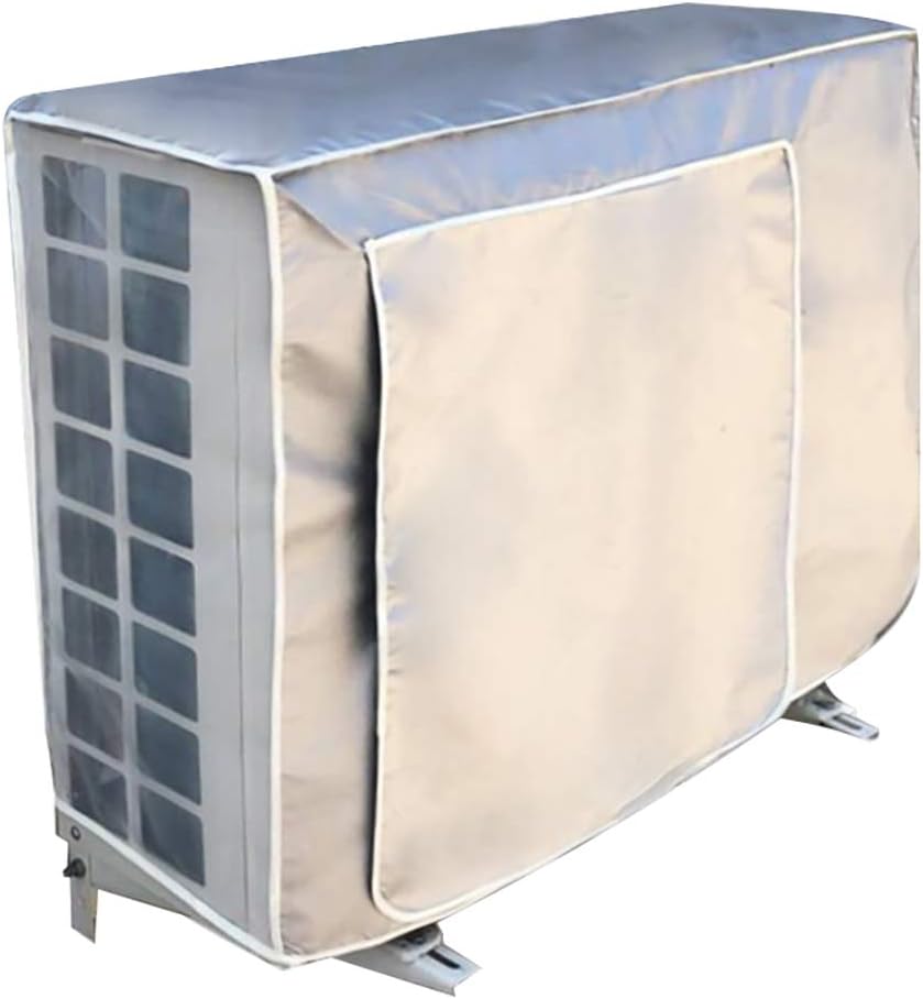 LKXHarleya Air Conditioner Covers for Outside Units, 35 x 12 x 24 in Waterproof Dustproof Sun Protection Air Conditioner Cover with Vent Hole for 2P AC Units