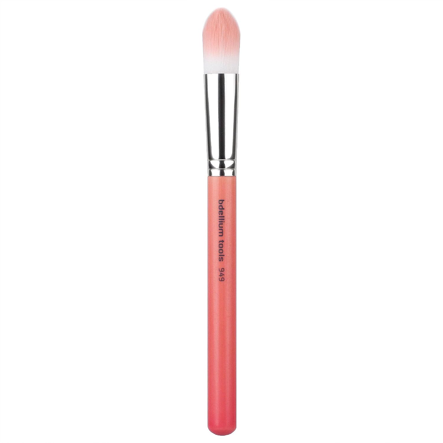 Bdellium Tools Professional Makeup Brush - Pink Bambu Series 949 Pointed Foundation - With Soft Synthetic Fibers, For Foundation & Concealing (Pink, 1pc)