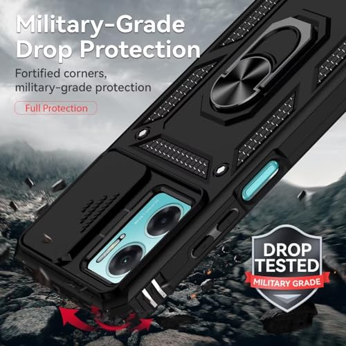 Funda para Redmi Note 11E y Redmi 10 5G con protector de pantalla y tapa de cámara 7