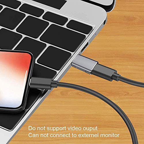 QCEs 10Gbps USB C Female to USB Male Adapter 2 Pack, USB 3.1 Gen2 to USB C Adapter Double-Sided Data Transfer and 60W Fast Charging Connector Compatible with iPhone 15/iPad/Air Pods,Quest Link