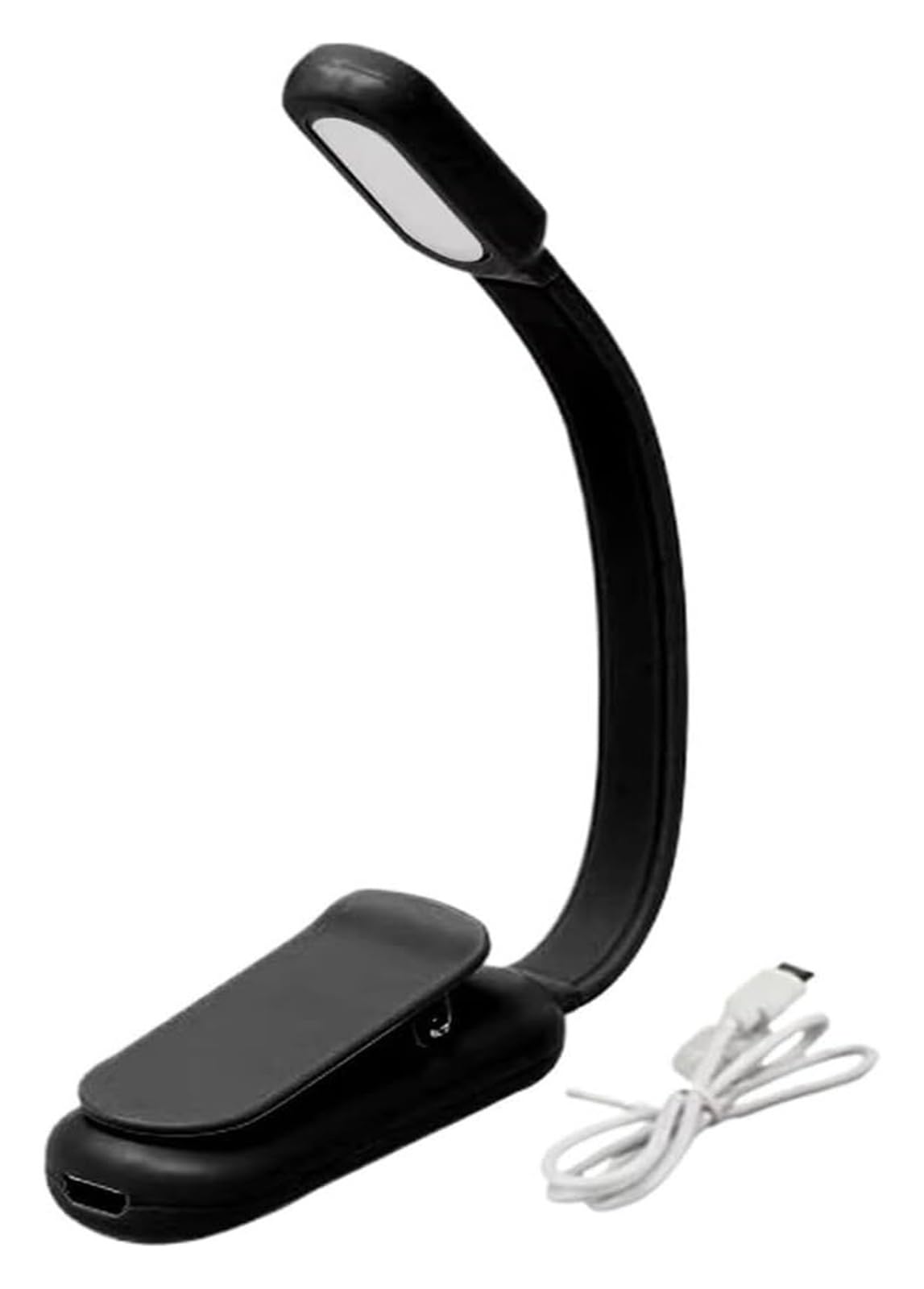 Światło LED, Lampka do czytania naścienna 2 szt. LED USB do ładowania, 360 stopni, 3 kolory, z klipsem Wielokolorowy(Rechargeable Black)
