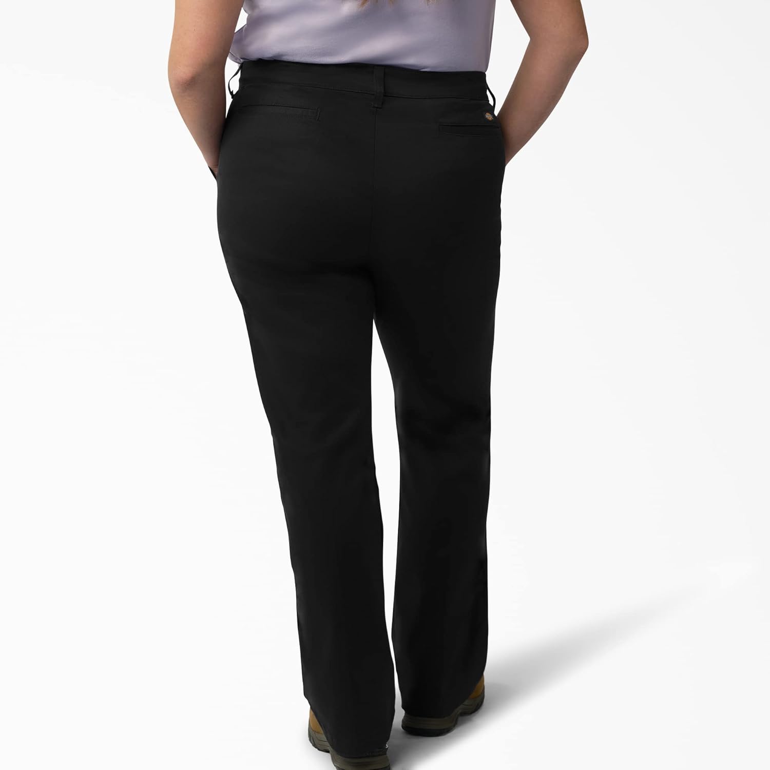 Dickies Women's Plus Slim Bootcut Twill Pants