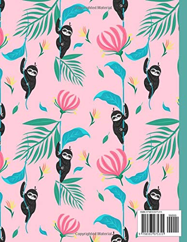 Composition Notebook College Ruled: Funny Sloth Notebook | Cute College Ruled Journal for school, college, take notes | For teens, students, teachers, ... Gift or Birthday Present for Adults and Kids image 3