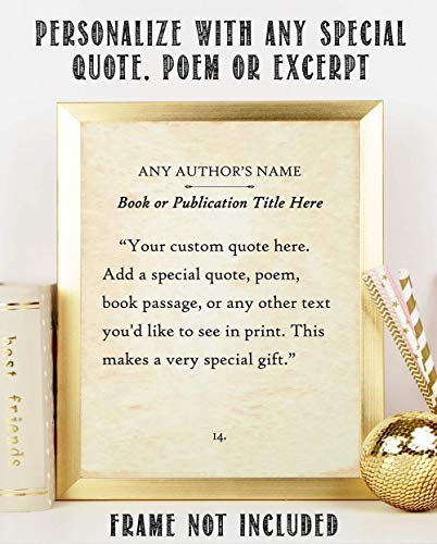 Lone Star Art Customized Book Page Quote Poster thumb #1