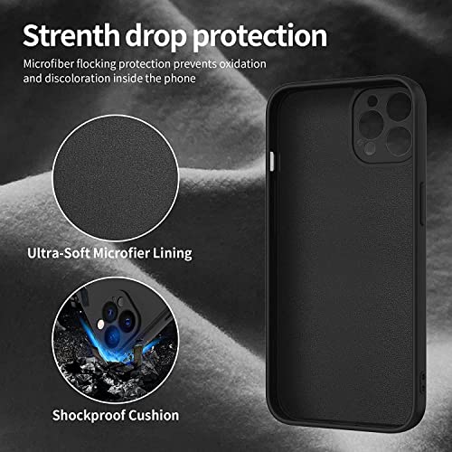 Image of LOXXO Square Candy Liquid Silicone iPhone Case Cover for iPhone 12 Pro Max, All Cube Series with Microfiber Lining Compatible iPhone 12 Pro Max (6.7 inch) (iPhone 12 Pro Max, Black)