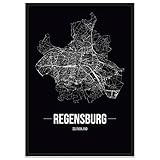 JUNIWORDS Stadtposter, Regensburg, Wähle eine Größe, 21 