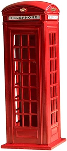 Miniatura 10 de SAFIGLE Caja de monedas británica encantadora Londres Dinero de aleación de metal Alcancía roja segura buzón de correo de Inglaterra adornos de