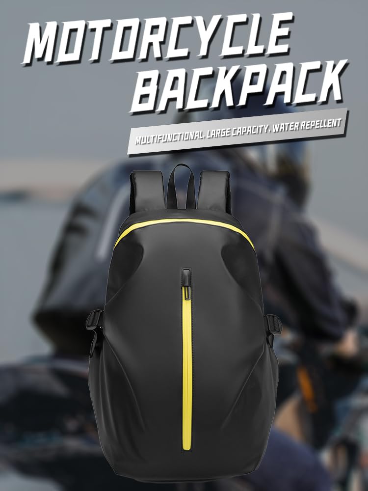 Motorrad-Rucksack, reflektierende Motorradhelmtasche, Rucksack für Herren und Damen, große Kapazität, wasserdicht, Reiserucksack, Schultertasche