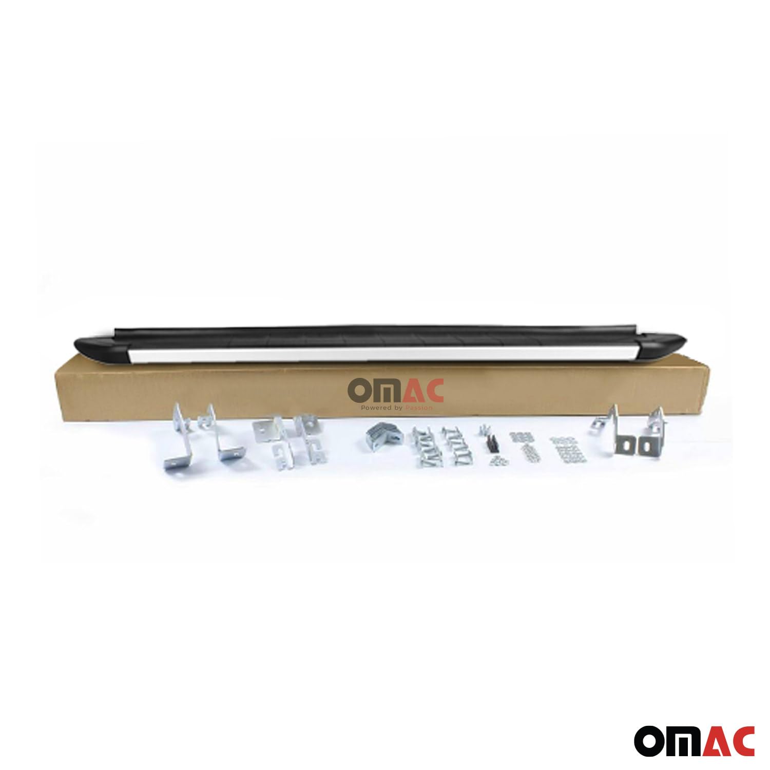 Coppia set pedane protezione sottoporta laterali TUNING SUV Porsche Cayenne 2003-2007 mod Grand acciaio inox