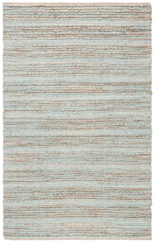 Tapete decorativo SAFAVIEH Cape Cod 5' x 8' Aqua miniatura 3