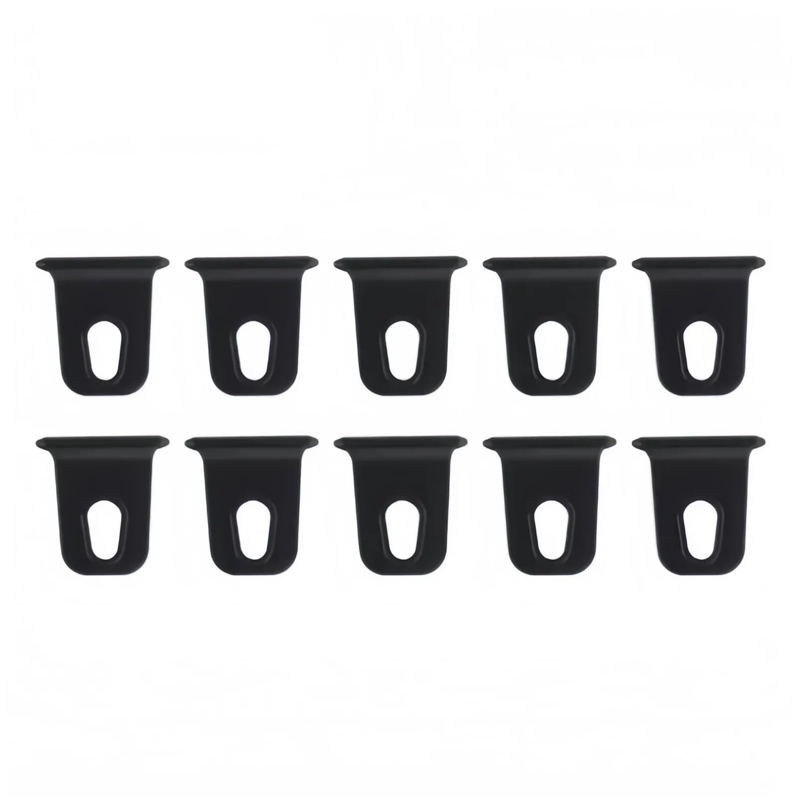 SYYYGDM 10Pcs Awning Hooks White Clothes Hook Racks for RV S-Shaped Camping Clips Hats Tent Hangers(Black 10pcs)