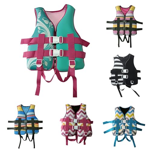 Sonnena Chaleco de Nataciónes para Niños, Chaleco Flotador de con Correa de Seguridad Ajustable, Mejorar la Flotabilidad de Natación, para Clases de Natación, Playas y Parques Acuáticos