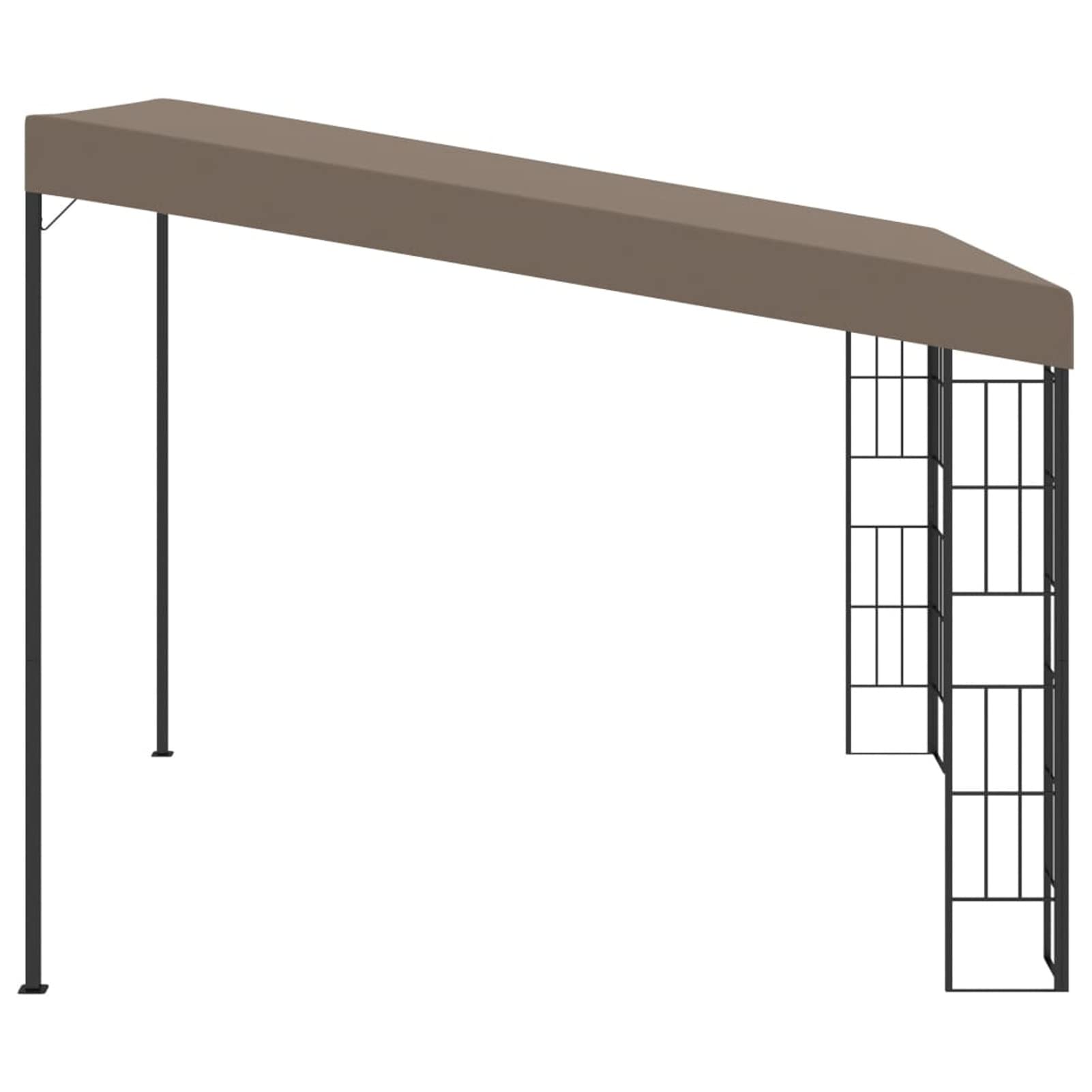 Gazebo a Parete 3x3 m Talpa in Tessuto,Gazebo,Impermeabile,Anti UV,Gazebo da Giardino,Gazebo Esterno-312260