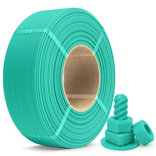 Image of SUNLU PETG Filament Refill 1.75mm 1KG, Matte Mint Green | High Speed 3D Printer Filament Refill, No-Spool PETG Refill for Reusable Spools Compatible with Bambu Labs Filament Printer