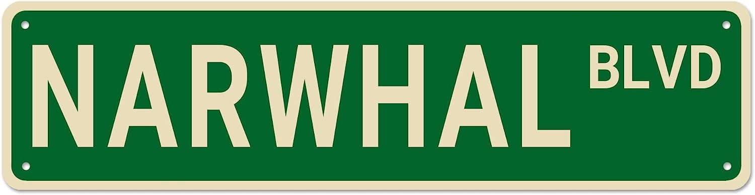 NARWHAL BLVD Vintage Tin Signs Art Plaque Aluminum for Bedroom Kitchen Garden Wall Bar Club Coffee Hanging Home Decor 4x16 Inch