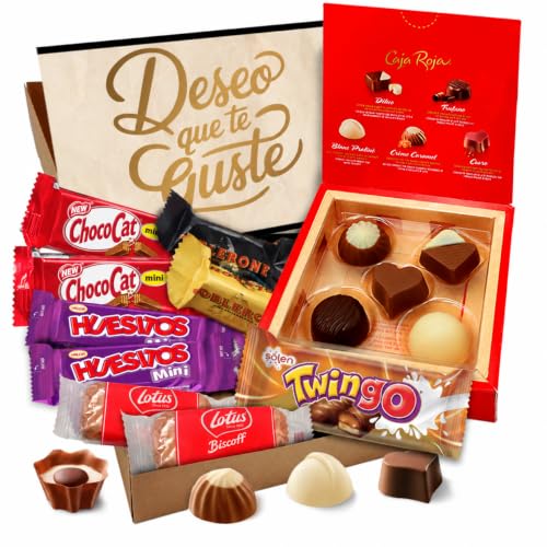 Imagen de Cajita Regalo VIP ORIGINAL con Caja Roja de Nestlé y 14 Bombones y Chocolates Toblerone