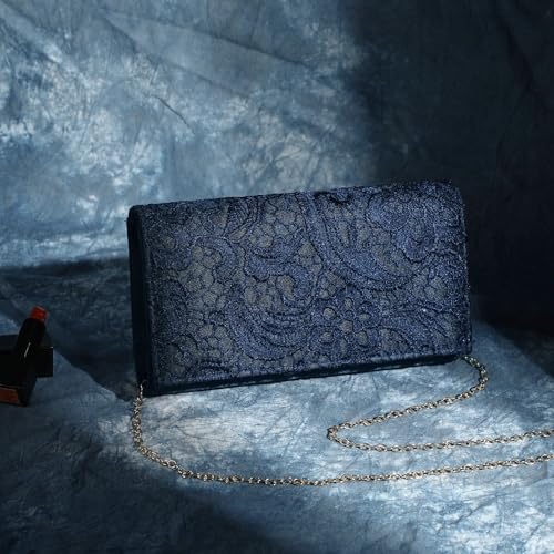 Image of UBORSE Lace Clutch Purses for Women Evening Bag Elegant Envelope Formal Crossbody Shoulder Bag