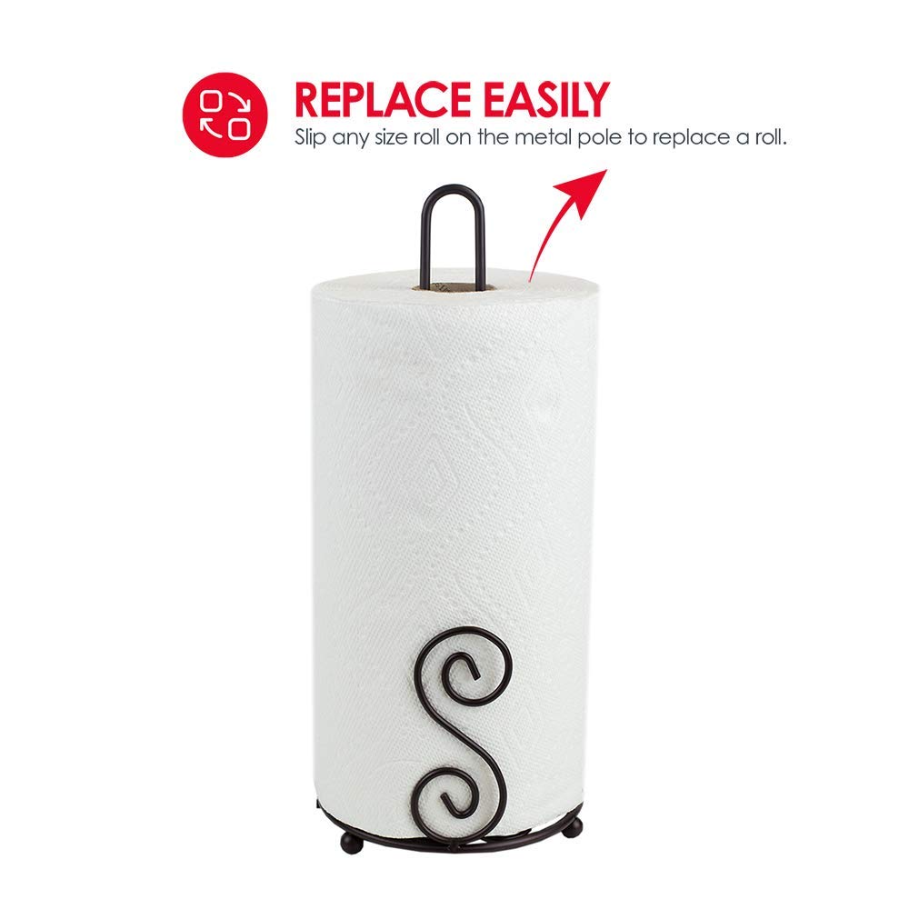 Home Basics Serviette en Papier support, Bronze, bronze, Simple
