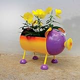 DIVERTIDO MACETERO CON FORMA DE CERDITO: este lindo macetero de cerdito aportará más encanto a su jardín. El diseño convierte esta figurita de jardín única en un adorno perfecto. Tus amigos, invitados y vecinos siempre sonreirán al verlo entre tus flores, plantas, cactus o hierbas