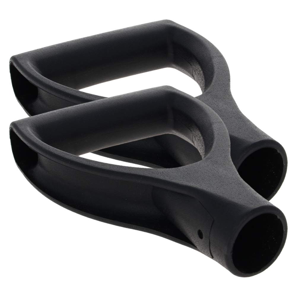 Jutagoss Mango de pala en D, mango de repuesto para pala de nieve, de 1-1/4 pulgadas de diámetro interior de 32 mm de diámetro, accesorios de jardín para excavar herramienta de rastrillo de 2 piezas