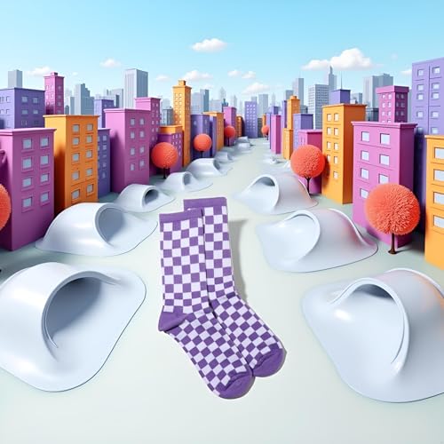 JJLFresheners Fashion Harajuku Trends Women Checkerboard Socks Geometric Checkered Socks Men Hip Hop Cotton Unisex Print Skateboard Soks Women's Athletic Socks4