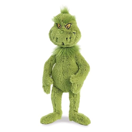 Aurora® Whimsical Dr. Seuss™ Grinch Stuffed Animal - Officially Licensed Plush for Imaginative Play - Perfect for Kids and Adults - Green 16 Inches - 18 inches