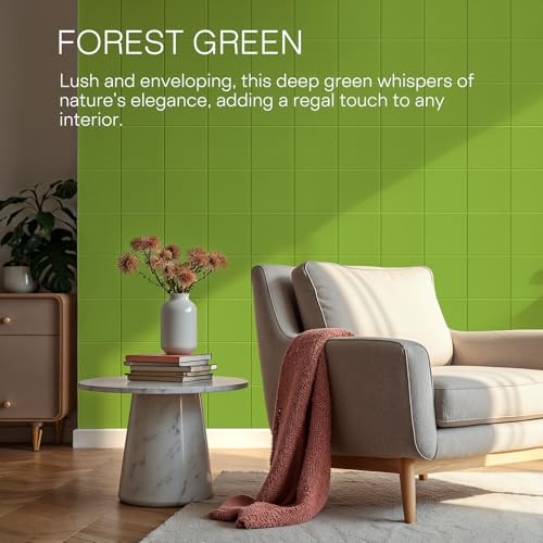 Image of MaxGear Felt Bulletin Board 36 inch x 24 inch, Forest Green Felt Wall Tile Push Pin
