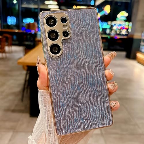 Coque Galaxy S24 FE antichoc violette pailletée effet miroir